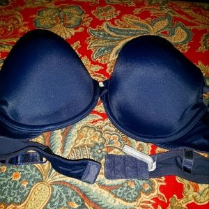 Aerie Katie T-shirt Bra 36D Navy Blue